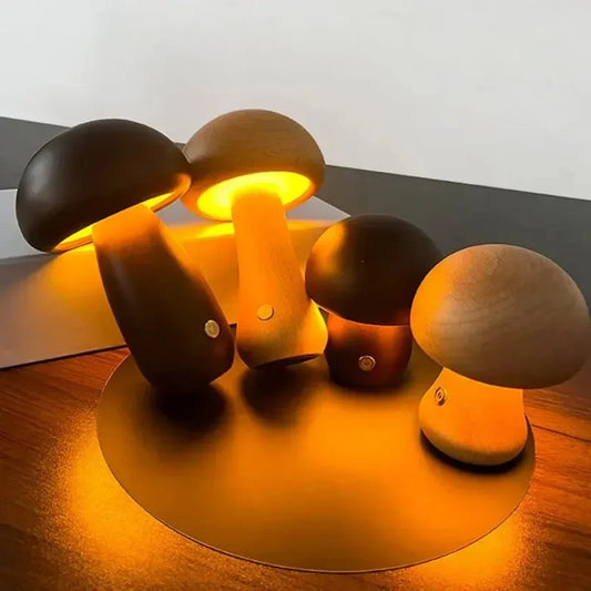 Cozy Mushroom Rechargeable Night Lamp