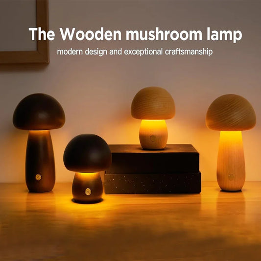 Cozy Mushroom Rechargeable Night Lamp